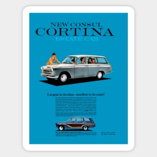 FORD CONSUL CORTINA ESTATE CAR - advert Sticker